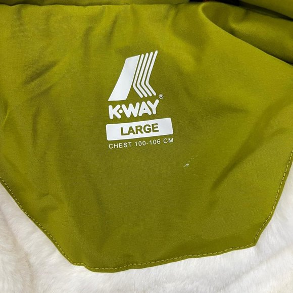 NWT K-Way Italy by kappa coat heavy jacket with hoodie - Picture 3 of 5